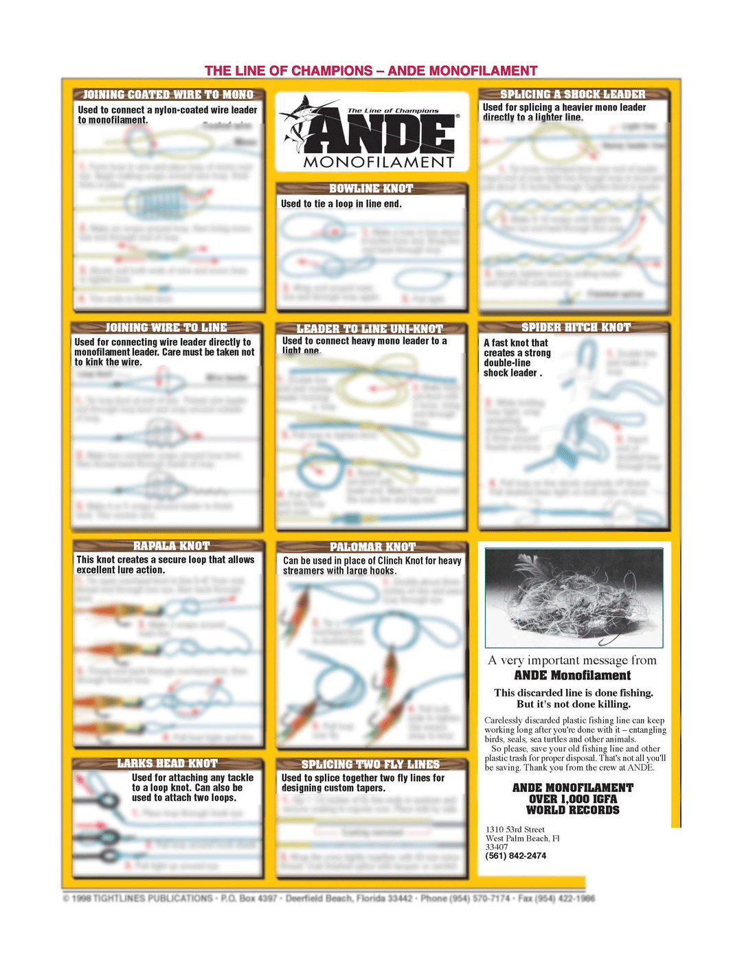 Chart #6 - Fishermen's Knot-Tying