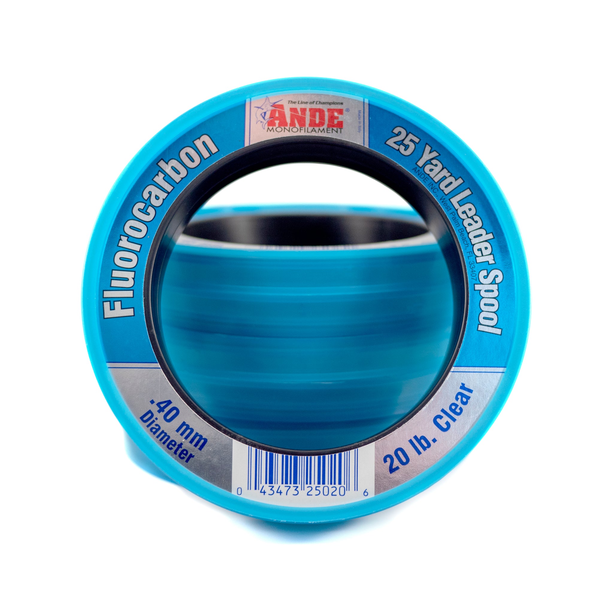 ANDE Fcw50-25 Clear Fluorocarbon Leader 50yd 25lb for sale online