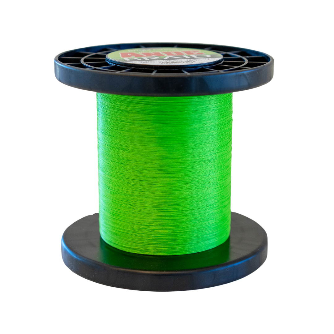 lime green braided fishing line Ande Braid, Size: 150M/165YDS, Green