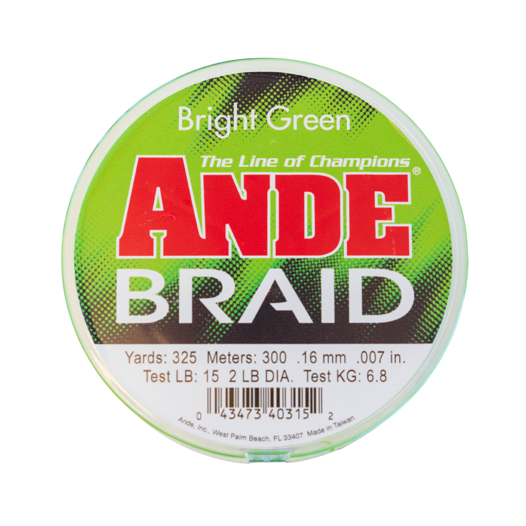 Bright Green Braid - Ande Monofilament